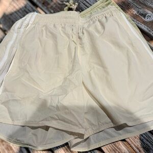 adidas Cream Athletic Shorts